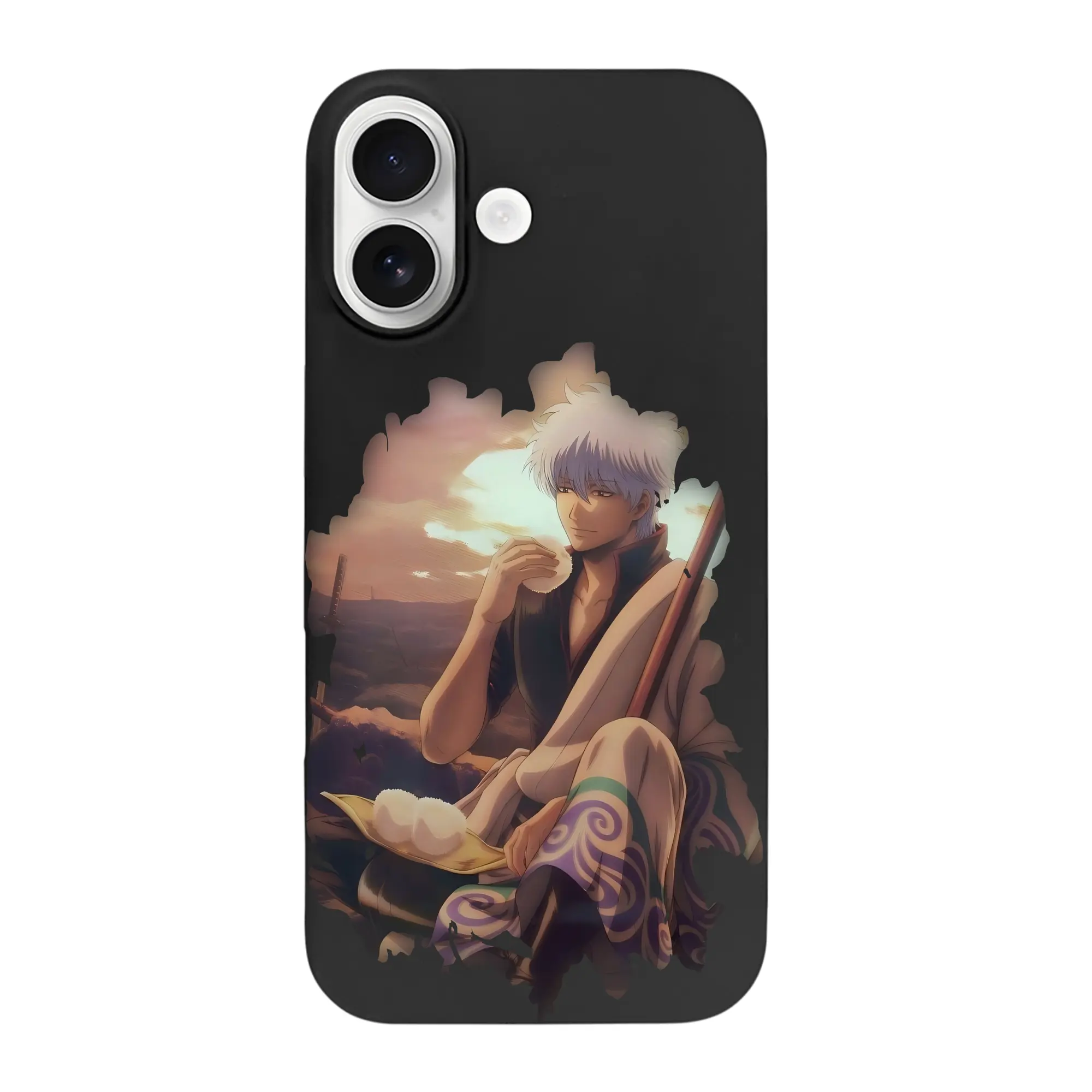 銀魂 グッズ 坂田 銀時 - iPhone 17 シリーズ シリコンケース 薄型 耐衝撃 指紋防止 ソフトタッチカバー 精密フィット 傷防止 保護ケース iPhone 17/17 Air/17 Pro/17 Pro Max 対応